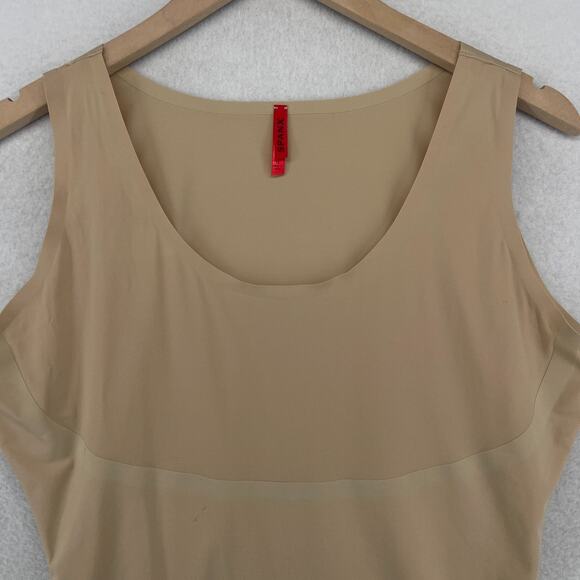 SPANX Top Womens 1X Plus Trust Your Thinstincts Control Shapewear Tank Beige - Picture 3 of 15